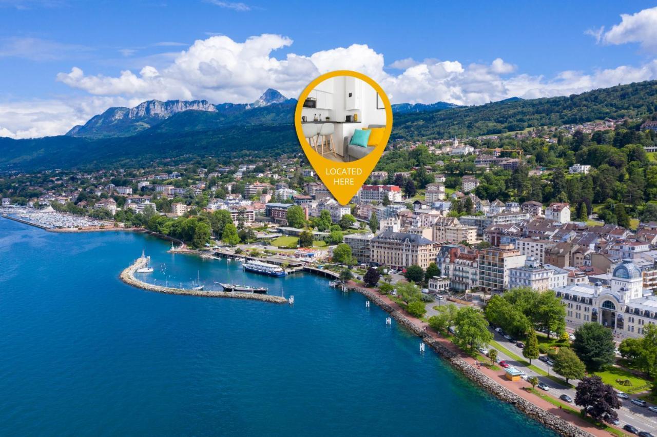 Apt Renove A 2 Min A Pied Du Lac - Wifi Gratuit Évian-les-Bains Exterior foto